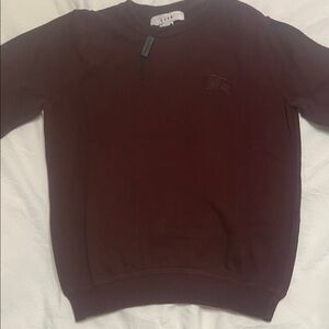 Burberry Kids Maroon Crewneck Sweater